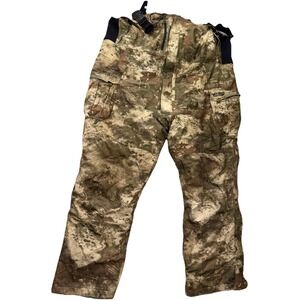 Cabelas MT050 Bibs Pants Mens 2XL Thinsulate Gore-Tex O2 Octane Camo Cold Gear